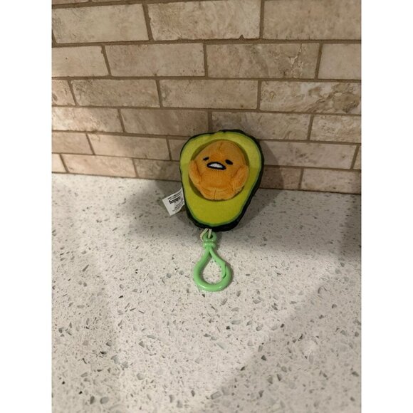 Sanrio Gudetama Lazy Egg Plush Danglers Series 1 Avocado Keychain - Picture 1 of 3
